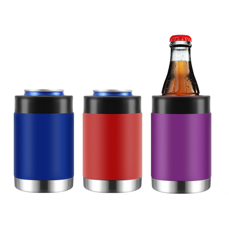 Amazon Hot Selling 12oz Double Wall Stainless Steel Beer Can Cooler