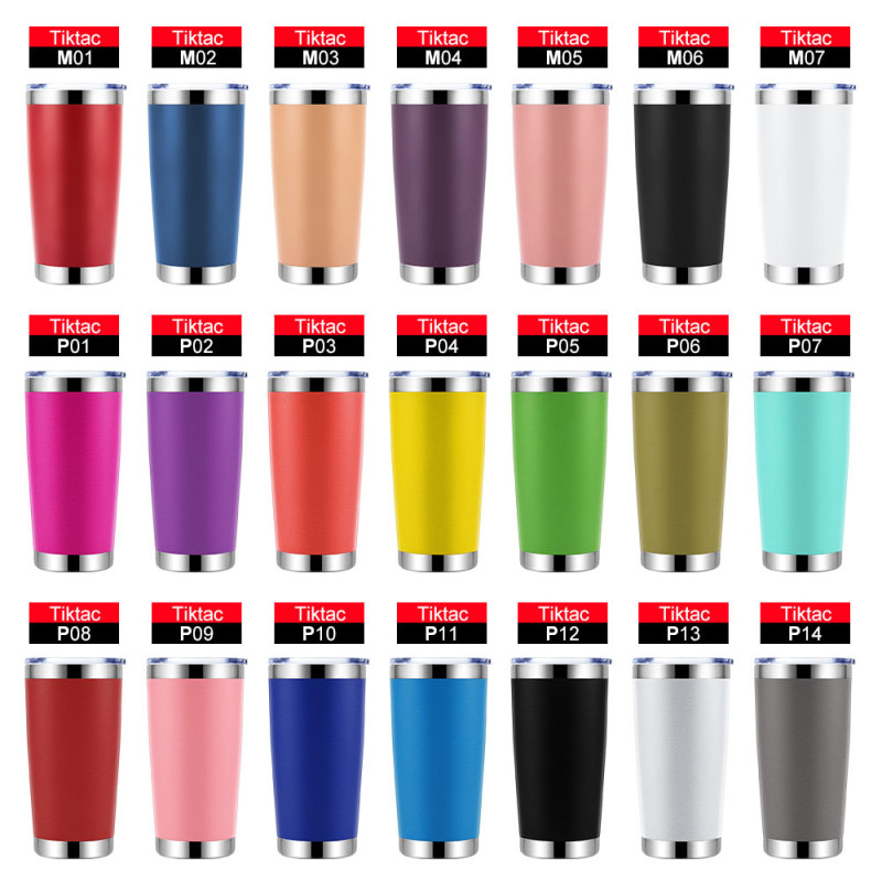 Hot Sale 20oz Double Wall Stainless Steel Sublimation Insulated Vacuum Tumbler With Custom Logo