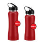 Hot sales 650ml 750ml stainless steel foldable bike water bottle with custom logo