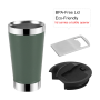 New Design 20 oz Double Wall Metal Stainless Steel Vacuum Insulated Beer Tumbler With Opener