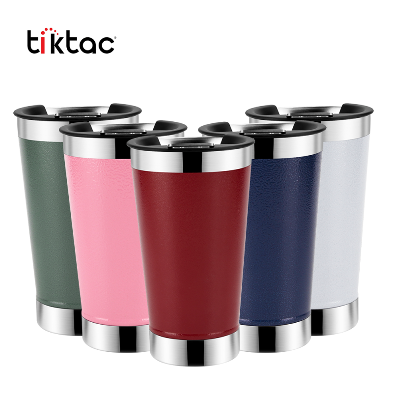 New Design 20 oz Double Wall Metal Stainless Steel Vacuum Insulated Beer Tumbler With Opener