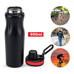 High Quality 800ml Single Wall Stainless Steel Sport Water Bottle