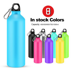 Cheap sell promotional gifts aluminum outdoor sports bike water bottle with custom logo