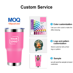Wholesale Custom Logo 30 oz Double Wall Stainless Steel Matte Color Travel Mug Vacuum Insulated Yeticool Tumbler Cups In Bulk