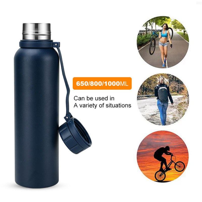 Wholesale 650ml 800ml Portable Stainless Steel Sports Insulated Water Bottle With Custom Logo