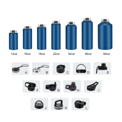 Customised logo 12oz 18oz 25oz 34oz 40oz double wall stainless steel sublimation insulated thermal water bottle
