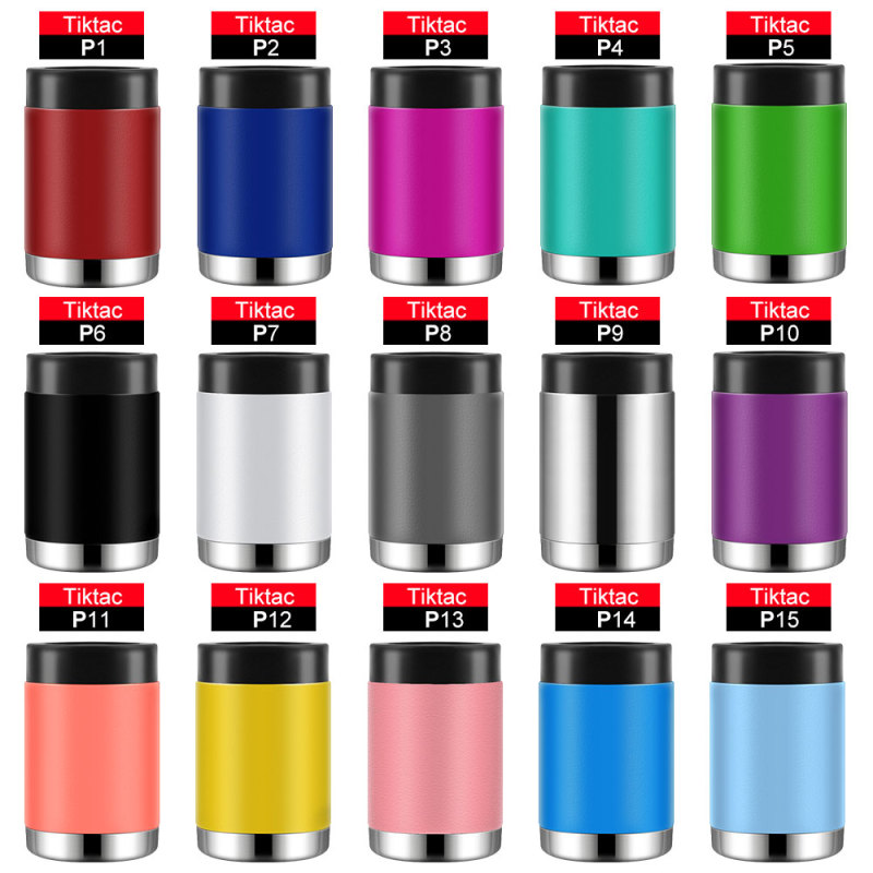 Amazon Hot Selling 12oz Double Wall Stainless Steel Beer Can Cooler