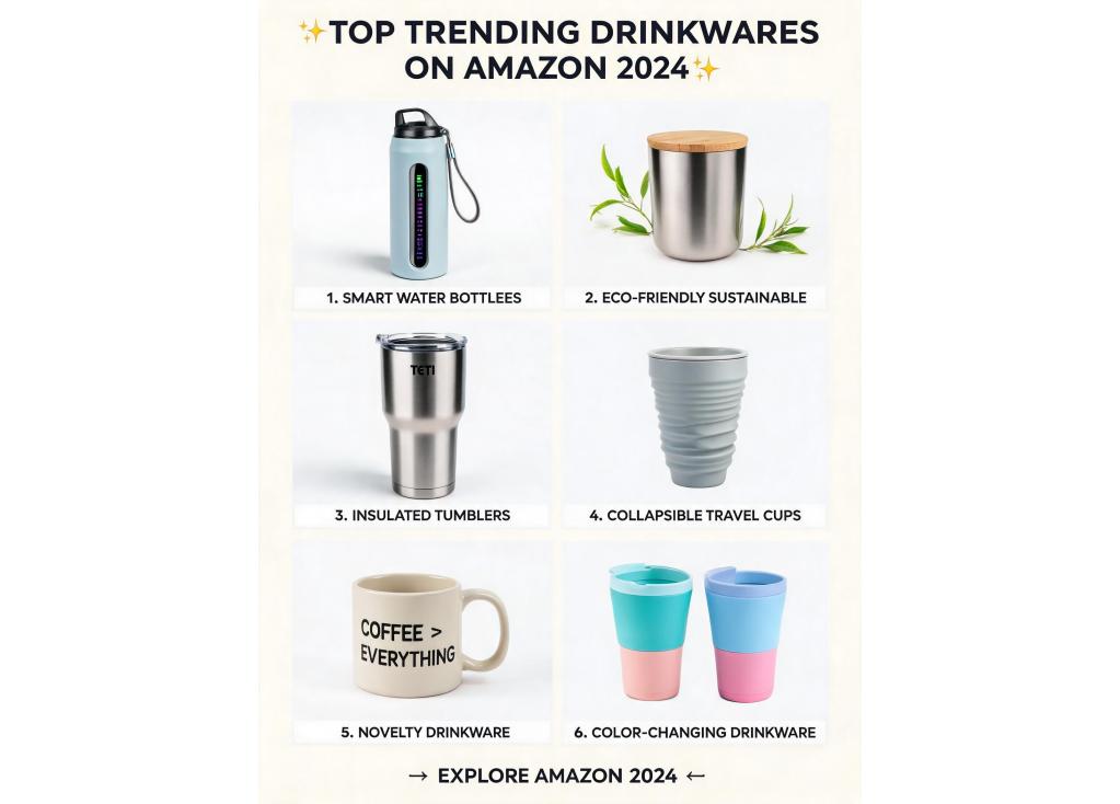 What are the trending drinkware products on Amazon for 2024?