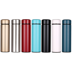 Intelligent temperature display/color sensitive 304 stainless steel thermos bottle