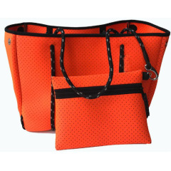High quality hot sell perforated neoprene tote bag