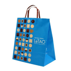 OEM cute eco-friendly promotional kraft paper bag with handle