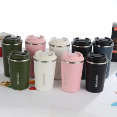 380ml/510ml Stainless Steel Coffee Thermos Mug Portable Car Vacuum Flasks Travel Thermo Cup Water Bottler Thermocup For Gifts