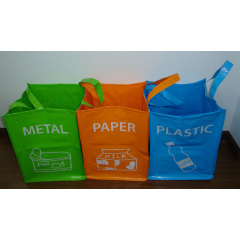 Promotional laminated colorful pp non woven bags with logo printing