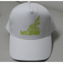 White cotton twill custom printing logo adjustment metal buckle cheap baseball caps