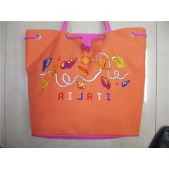 Full color tote beach bag