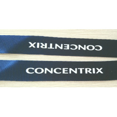 High quality dark blue concentrix nylon lanyards