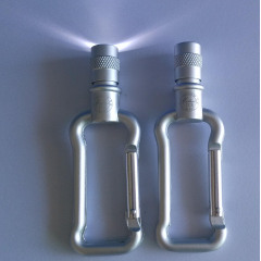 Custom Bottle shape Carabiner with led light 