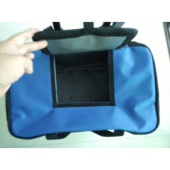 Wholesale big capacity travel wine trolley insulated cooler bag with wheels