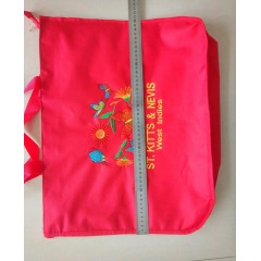 beach bag with embroidery design