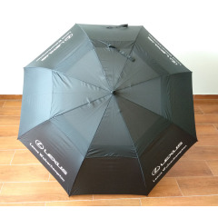 LEXUS Windproof double layer custom printing golf umbrella