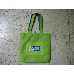 Non-Woven Reversible Tote Bag with front slash pocket bag turn inside out for a completely different colour
