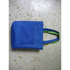 Non-Woven Reversible Tote Bag with front slash pocket bag turn inside out for a completely different colour