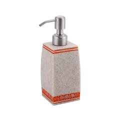 Luxury Resin Eco Friendly Square Body Shampoo Lotion Bottle For House or Hotel
