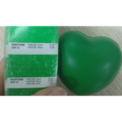 PU green red custom color heart shaped stress ball