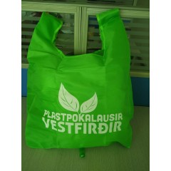 Large Nylon Reusable Shopping Bag Foldable Ball shaped Recyclable Promotional Bag