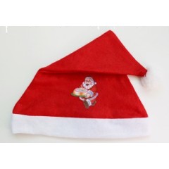 2018 Very Cheap Felt Printing Logo Christmas Hat For Promotion