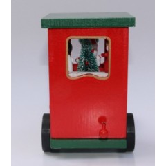 Creative handmade Christmas train Christmas gifts wooden train music box