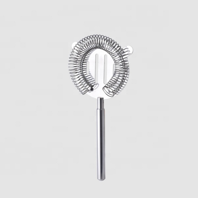 Factory Direct stainless steel fine strainer bar cocktail mixing strainer