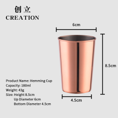 Factory Direct manufacturers packaging for 180ml stainless steel curved skinny cups to sublimate