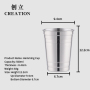 Factory Direct customize 500ml special metal stainless steel wine coffee ice beer mug with logo
