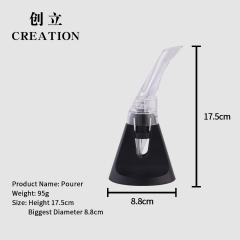 Factory Direct free flow vinegar nip stainless steel beer stand wine speed non drip silicone oil water bottle pourer