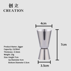Creation Factory Direct Customizable Bartender Kit Bar Accessory Tools Set 750ml Stainless Steel Cocktail Shaker Boston