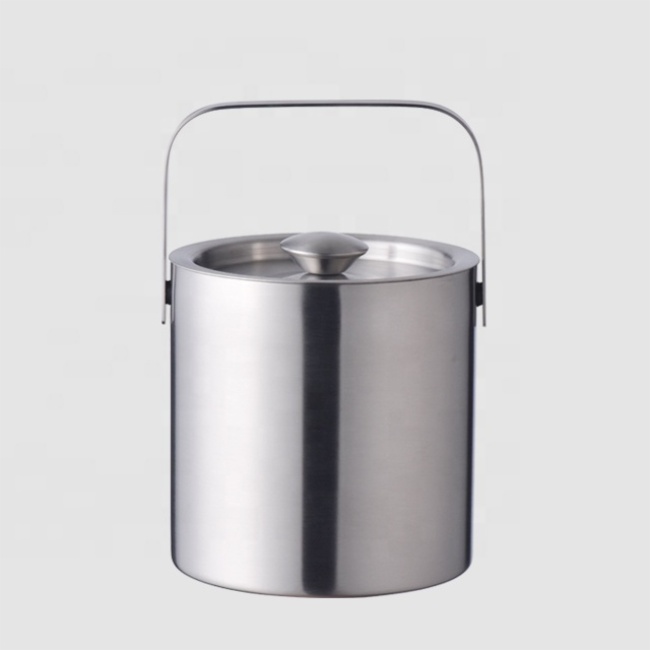 Factory Direct 1.3L double wall one champagne beer keg stainless steel ice bucket with cover