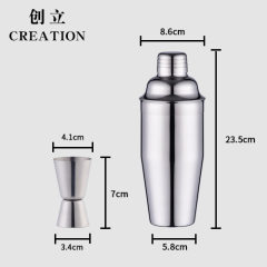 Creation Factory Direct Custom ice bucket cocktail shaker Zinc Alloy opener Bar Tools stainless steel wine accessories gift set