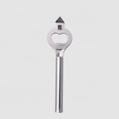 Factory Direct vintage metal handle automatic bulk promotional items silver plated stainless steel beer can bottle wall opener