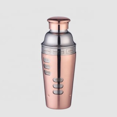 Creation Factory Direct 700ml Double Wall Recipe Engraved Stainless Steel Cocktail Shaker