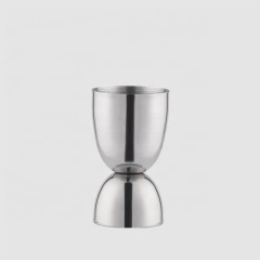 Creation metal 30/60ml 1oz and 2oz stainless steel cocktail measuring cup bar silver jigger