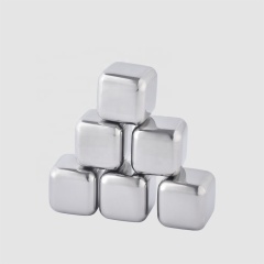 Factory Direct reusable hexagonal stainless steel tict clear bar dry ice cube pellets bpa pack tary for ice tong of small price