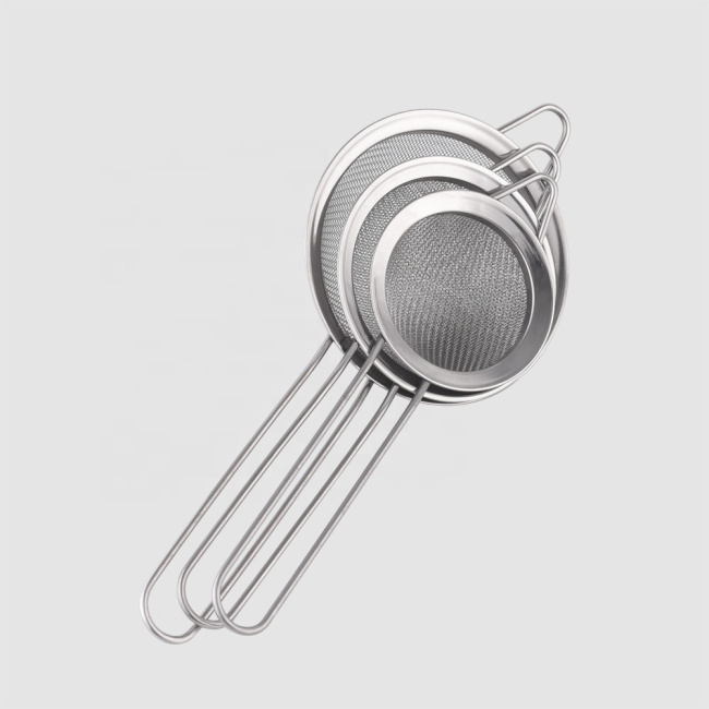 Factory Direct kitchen chinois stainless steel food mesh strainer set