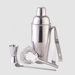 Creation Factory Wholesale Stainless Steel Boston Cocktail Shaker Cup 28OZ Bartender Barware Tool Set With Holder
