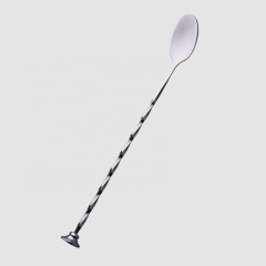 Factory direct stainless steel long bar martini cocktail wine mixing spoon