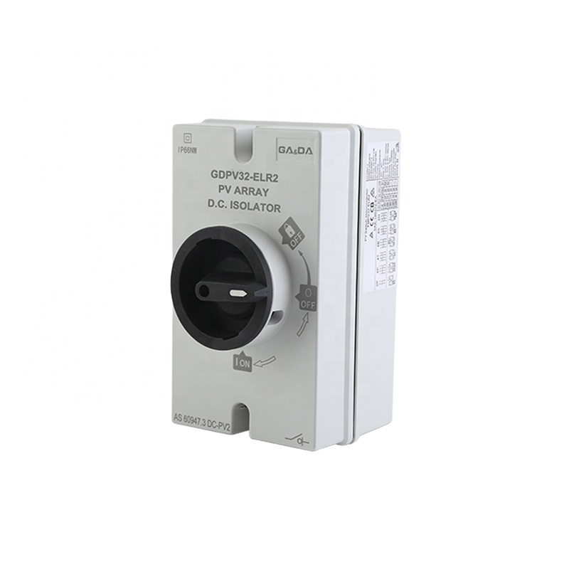 Weatherproof Protected GDPV32-ELR2 IP66 Waterproof 2 Pole 4 Poles Available Waterproof Dc Disconnector with CE ROHS