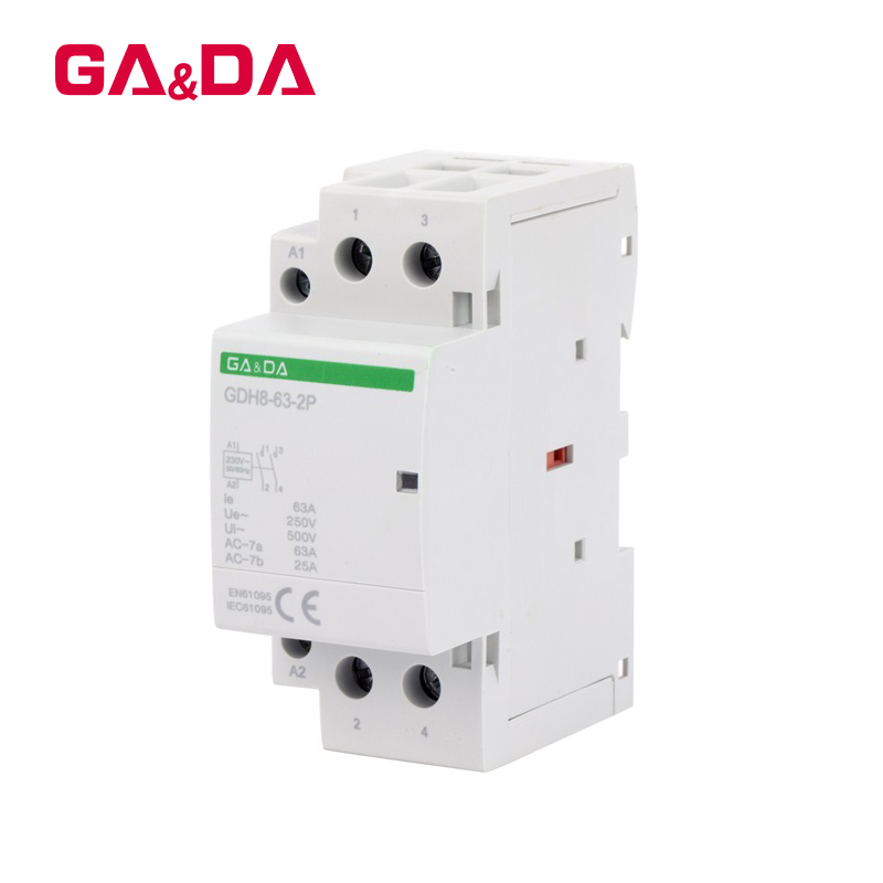 ac contactor 63a 2 pole coil voltage 24v 110v 230v 50/60hz din rail mounted ac contactor