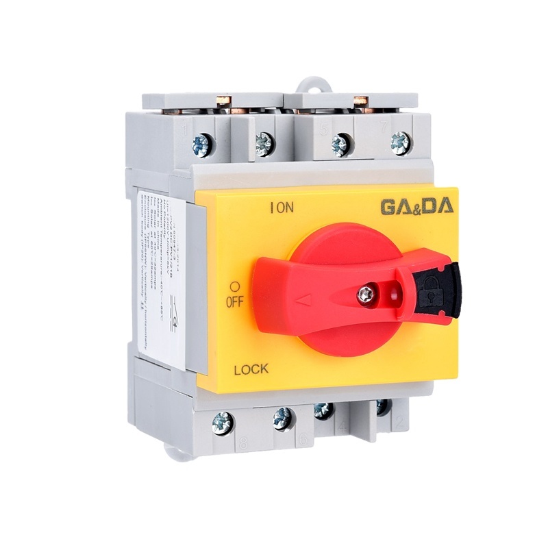 GDPV32-L2 PV Disconnect Switch waterproof isolation switch 2P 32A 600V 4P 32A 1000V 1200V  DC Solar IP20 Isolator Switch