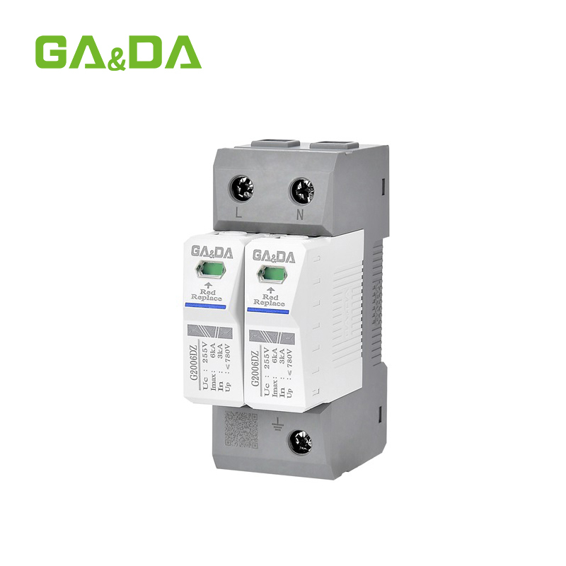 AC SPD 2p T2 Lighting Protector Surge Protective Device Surge Arrester SPD