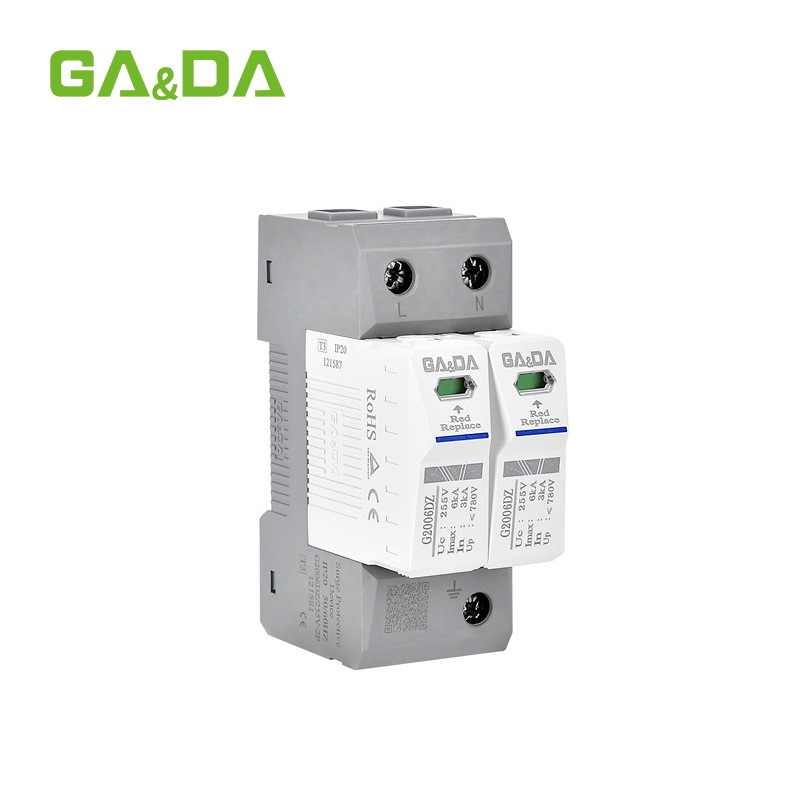 AC SPD 2p T2 Lighting Protector Surge Protective Device Surge Arrester SPD